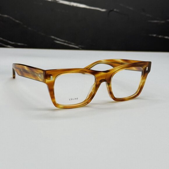 NEW CL50011I 056 CELINE EYEGLASSES HAVANA UNISEX EYEWEAR CELINE  CL 50011I - Picture 4 of 11